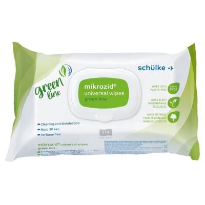 Mikrozid universal wipes green line 114 Tücher 18 x 20 cm Hauptbild
