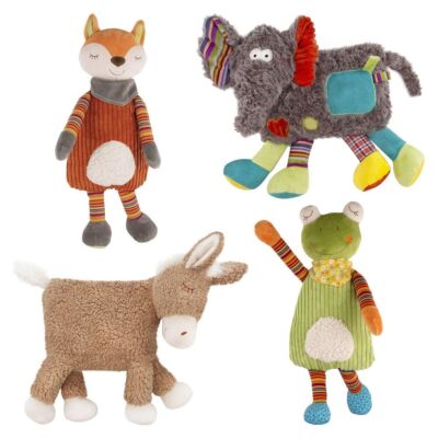 Wärmflasche mit Schnuffeltier-Bezug Wärmflasche mit Schmusetierbezug