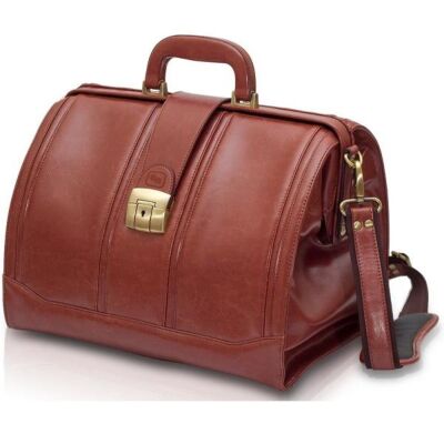 DOC´S deluxe Arzttasche braun leer Notfalltasche mit Modultaschen von Elite-Bags