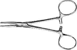 SPENCER-WELLS Arterienklemme gebogen 130 mm Blutgefäßklemme