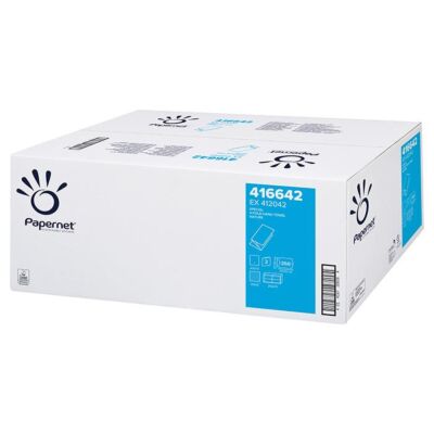 Falthandtücher 2-lagig 24 x 23 cm V-Falz