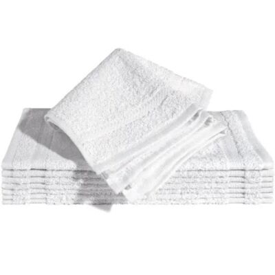 Patienten Seifenlappen Baumwolle 30 x 30 cm weiß