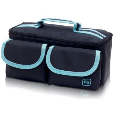 ROW´S Labortäschchen schwarz mit blau leer thermosiolierte Labortasche von Elite Bags zur Blutentnahme