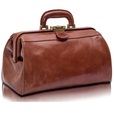 CLASSY deluxe Arzttasche braun leer Notfalltasche mit Innenfächern von Elite-Bags