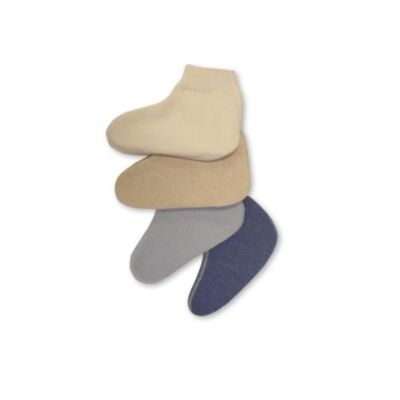 Bettschuhe 50 % Angora mit Rutschstoppern