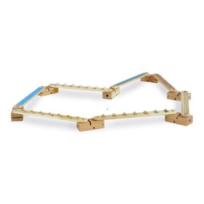 Sinnes-Balancierstraße mit 7 Elementen und 7 Brettern