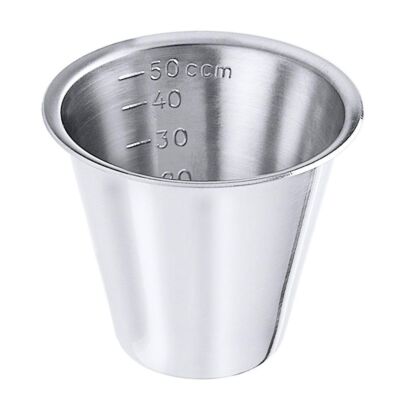 Medizinbecher Edelstahl  50 ml