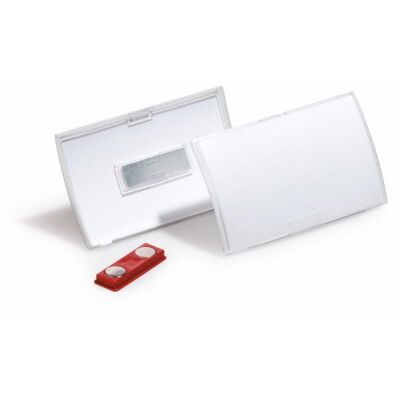 Namensschild Click Fold transparent 10 Stück