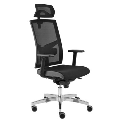 Drehstuhl Premium 2 mit Netzrücken schwarz