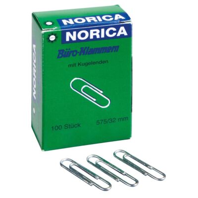 NORICA® Büroklammer 32 mm rund mit Kugelenden 100 Stück