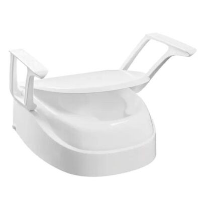 Toilettensitz mit Lehnen höhenverstellbar Sitzerhöhung für Toiletten