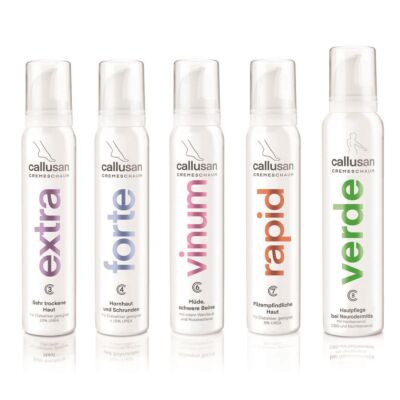 Callusan Cremeschaum In verschiedenen Ausführungen