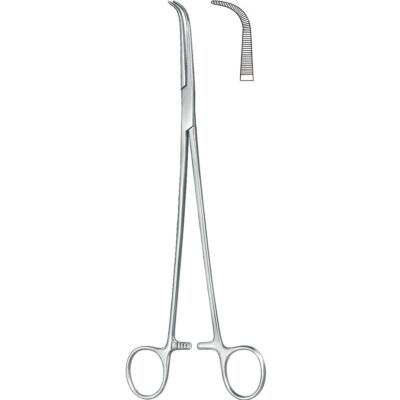 Präparierklemme gebogen 13cm