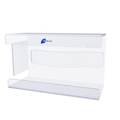 Boxenwandhalterung Ghost, 1-fach m. Feder, Acryl