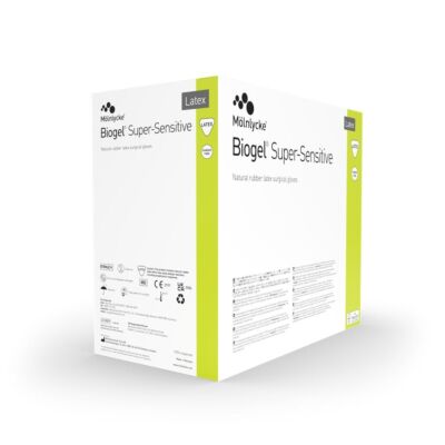 Biogel Super steril Sensitive OP-Handschuhe 50 Paar Gr. 5,5 Latexhandschuhe mit Biogel-Polymer Innenbeschichtung