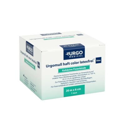 Urgomull haft color Fixierbinde latexfrei Farbige, kräftige kohäsive latexfreie Fixierbinde