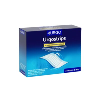URGOstrips  50 Peelbeutel a 5 Strips 75x3,0mm