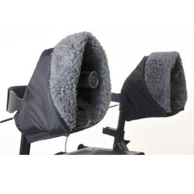 Handwärmer für Rollator schwarz 1 Paar