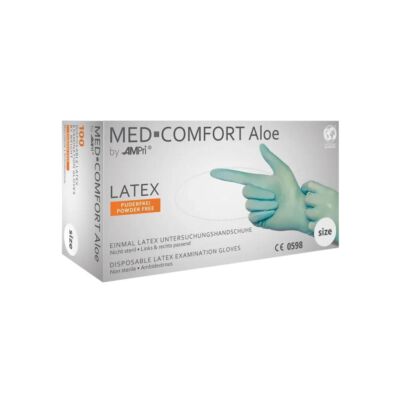 ALOE Latexhandschuhe Unsterile Untersuchungshandschuhe mit Aloe Vera