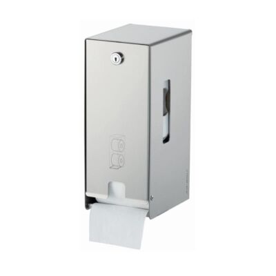 WC-Papierspender Serie Omikron II Edelstahl für 2 Rollen