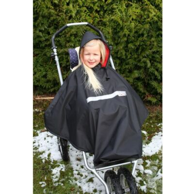 Poncho Nylon mit Fleece für Kinder Regencape