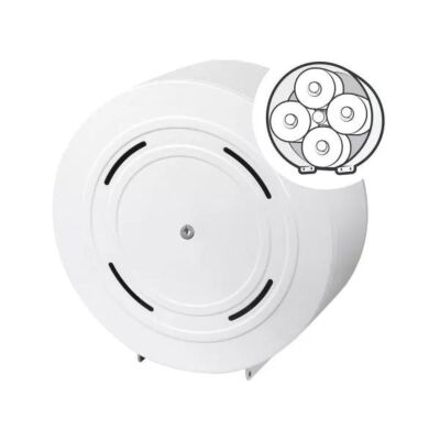 racon MW KR quattro Toilettenpapierspender Metall weiß