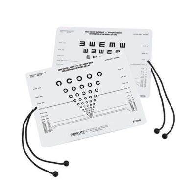 E-Haken/Landolt-Ringe Karte mit Abstandskordel