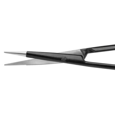 Bipolare Schere Metzenbaum, Präzisionsspitze, geb. L 130mm 1 St. BlackLine, Stecker wie Ethicon BP310