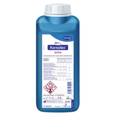 Korsolex extra Instrumentendesinfektion 2 Liter Aldehydisches Desinfektionsmittel für Instrumente