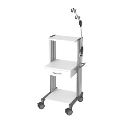swingo-clinic 45 Ergometriewagen Metall Der profilstarke und robuste Gerätewagen