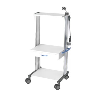 swingo-clinic 60 Ergometrie-/Reizstromwagen Der profilstarke und robuste Gerätewagen