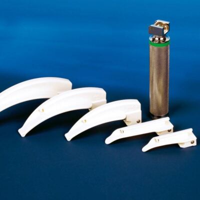 F-Light Blade Kaltlicht-Laryngoskopspatel Kunststoffspatel mit transparentem Lichtleiter