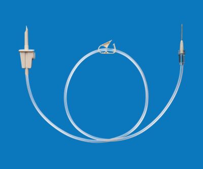 Freka Lipoflow Überleitsystem mit Spike und Kanüle