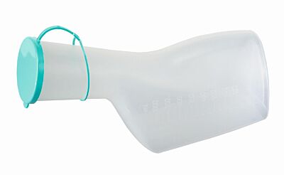 Urinflasche für Männer mit Deckel Urinfflasche aus Kunststoff