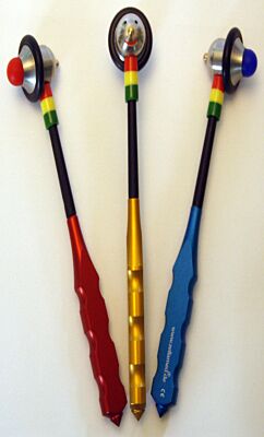 Petit L Kleinsthammer Griff lang Gesicht gold Reflexhammer