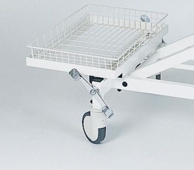 Ablagekorb für Liegen in weiß oder silber