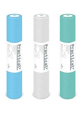 Ärztekrepp aus Tissue und PE-Folie 2-lagige Ärzterollen in 3 verschiedenen Farben