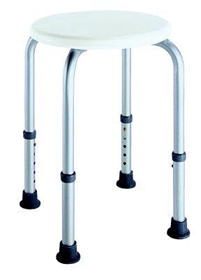 Duschhocker DH-40 ROUND höhenverstellbar Badehocker von Bischoff & Bischoff