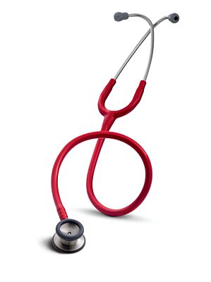 Littmann Classic II Kinderstethoskop 30 mm rot Stethoskop mit hochwertigem Einschlauchsystem und doppelseitigem Bruststück
