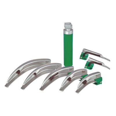 Cold Blade LED ECO-Set Laryngoskop-Set inklusive Laryngoskopspatel, Kaltlichtgriff, Rolltasche