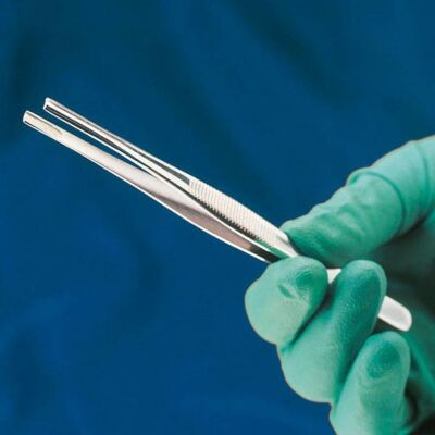 Paillettenentnahme-Pinzetten mit Hohlkehle chirurgische Instrumente