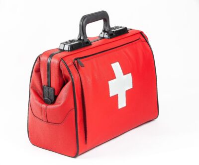 Arzttasche RUSTICANA CROSS mit weißem Kreuz