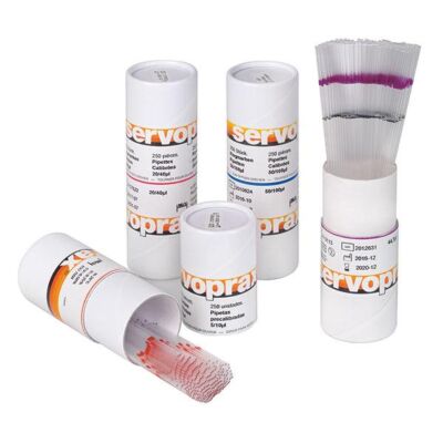 Einmalpipetten Ringmarke 5-10 µl 250 Stück Rigmarkenpipetten nicht heparinisiert