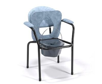 Toilettenstuhl 9062 blau-grau mit Eimer