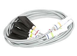 Plattenelektrode EF 10 mit Kabel und Farbcodierung