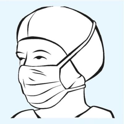 Foliodress mask Protect Perfect OP-Masken blau 50 Stück