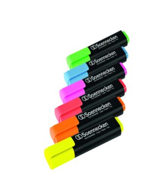Textmarker Soennecken In verschiedenen leuchtenden Farben