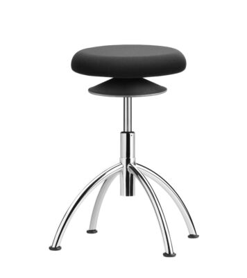 ERGO EG 3-5 V Hocker Aluminium poliert Comfortabler Sitzhocker mit festem Stand