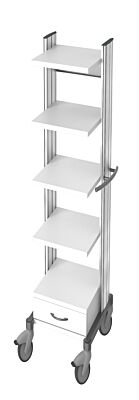 swingo 45 Endoskopiewagen Holz-Kunststoff Der profilstarke und robuste Gerätewagen