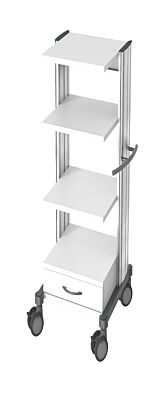 swingo 45 Gerätewagen Holz-Kunststoff Der profilstarke und robuste Gerätewagen